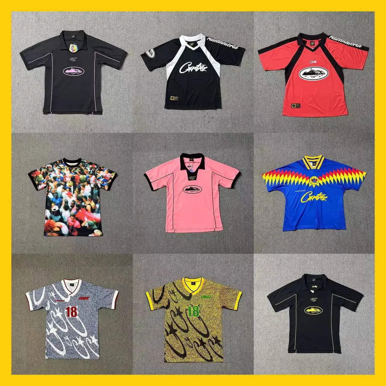 European and American High Street Fashion Brand Alcatraz Sports T-Shirt Football Breathable Polo Shirt for Men and Women Couples Same Style Short-Sleeved Summer