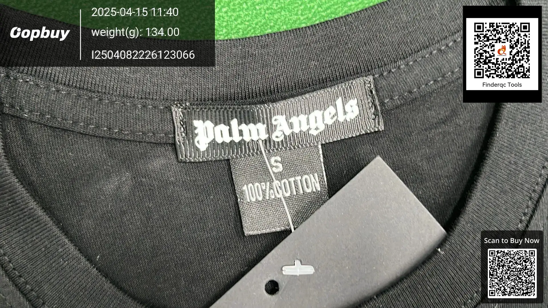 Palm Angels Black Cotton T-Shirt