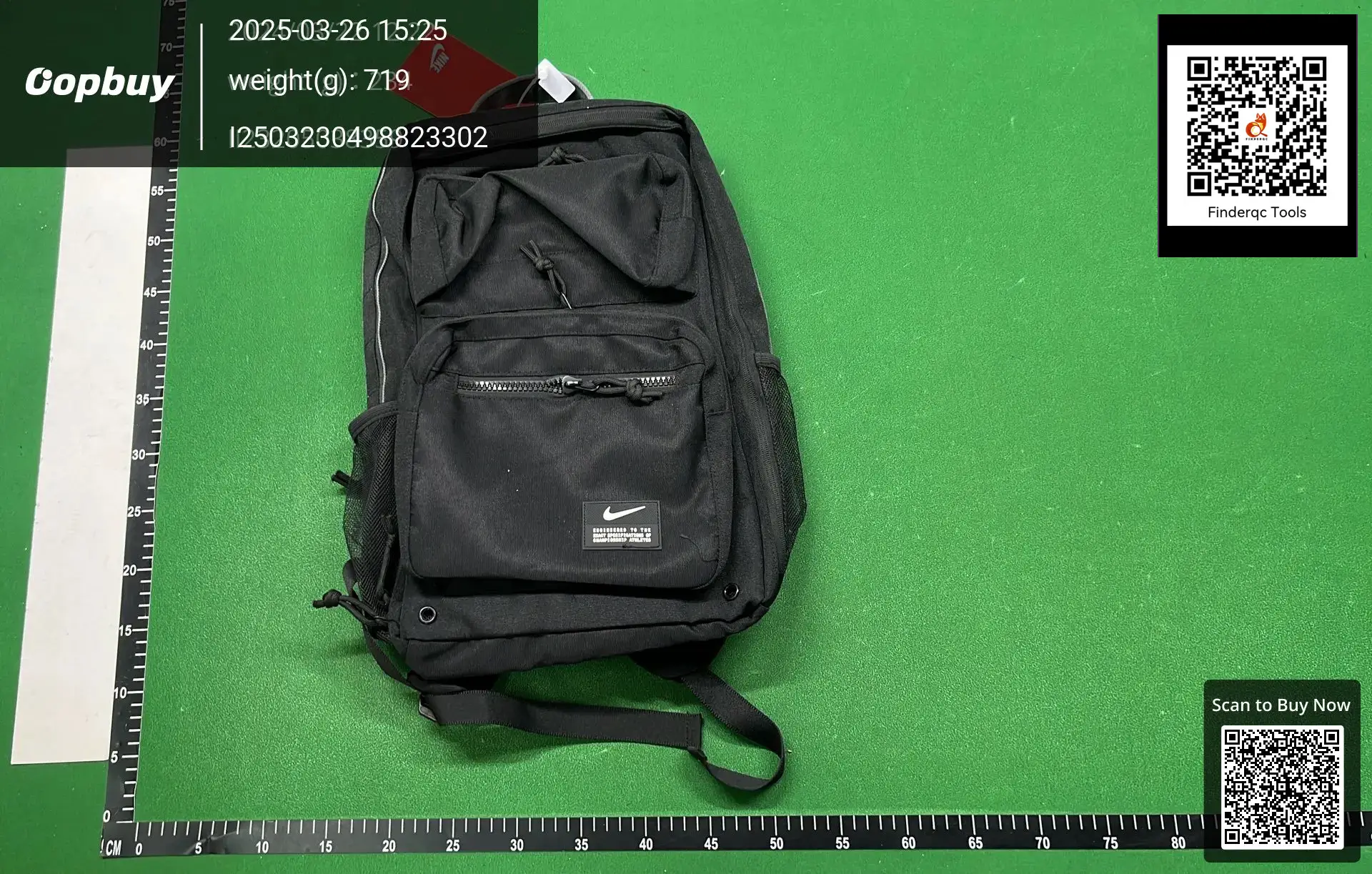 Tri color backpack 223429-192JH