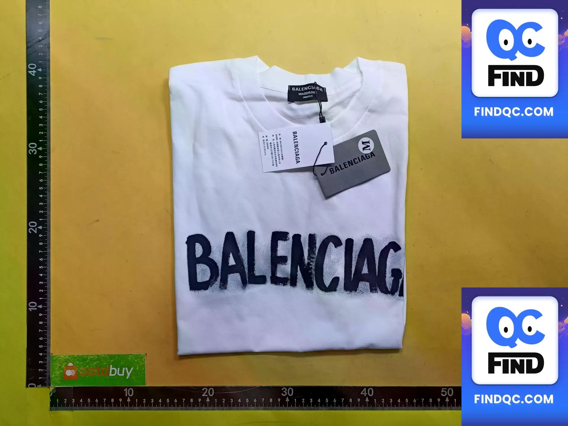 Balenciaga White Short Sleeve T-Shirt