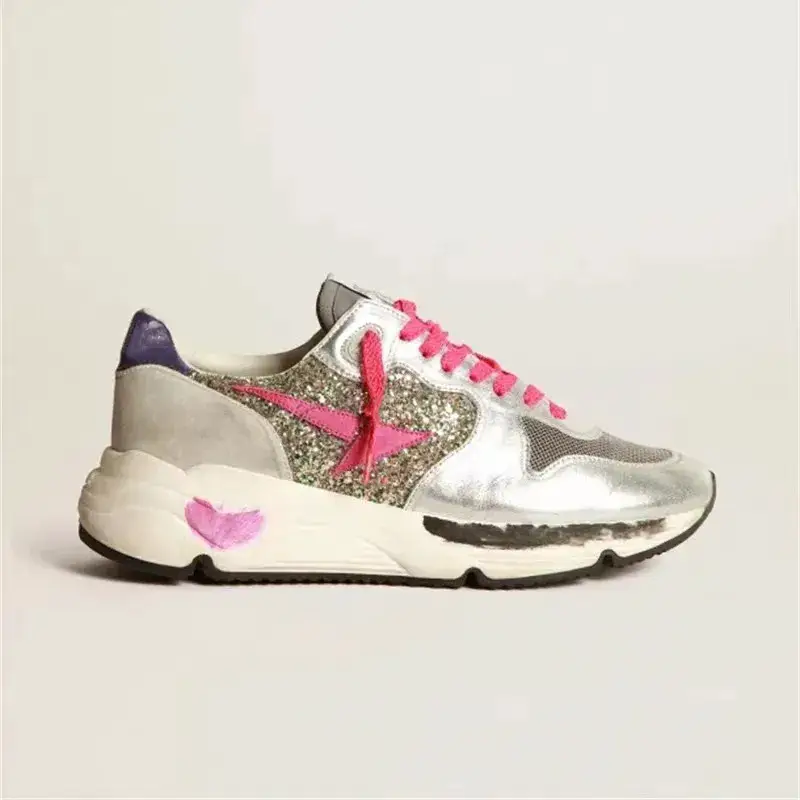 In-Stock Dirty Dad Sneakers Sports Shoes Patchwork Shoes Slimming Super High Vintage Casual Shoes Korean Retro Running Shoes