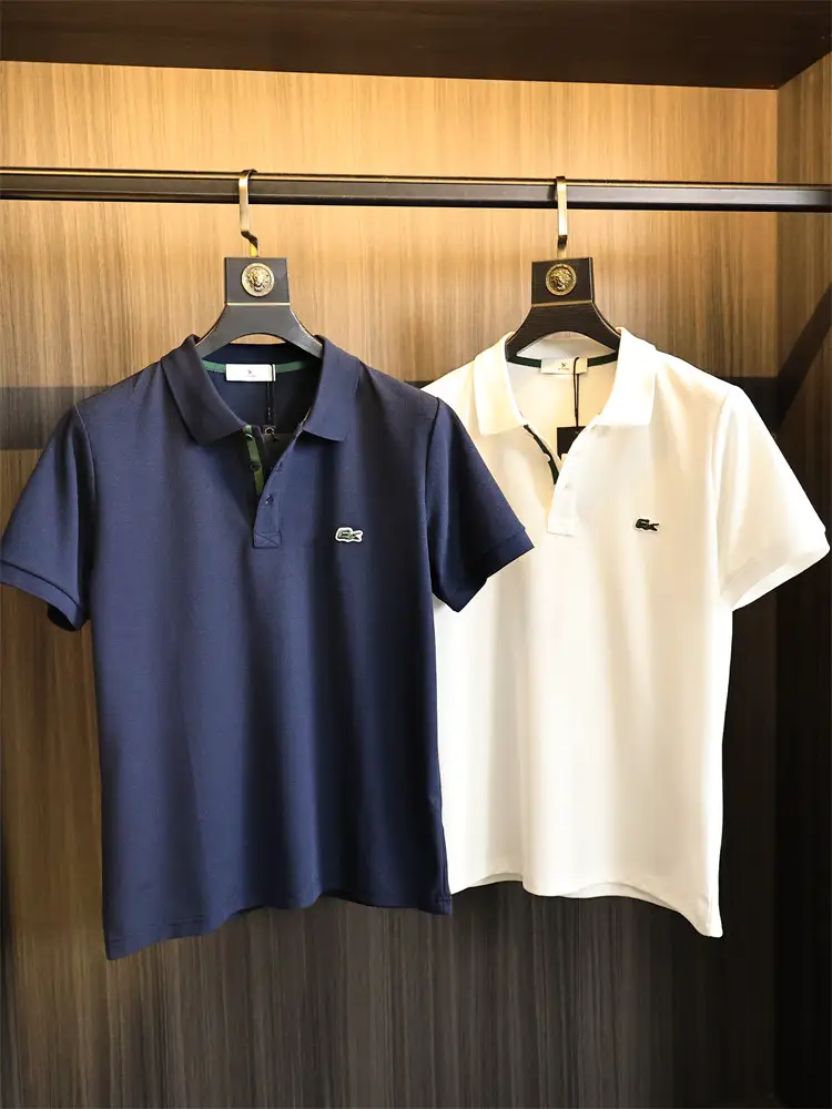 High-End Waffle Fabric, Delicate and Comfortable, 2025 Summer Business Casual Skin-Friendly Lapel Short-Sleeved Polo Shirt for Men