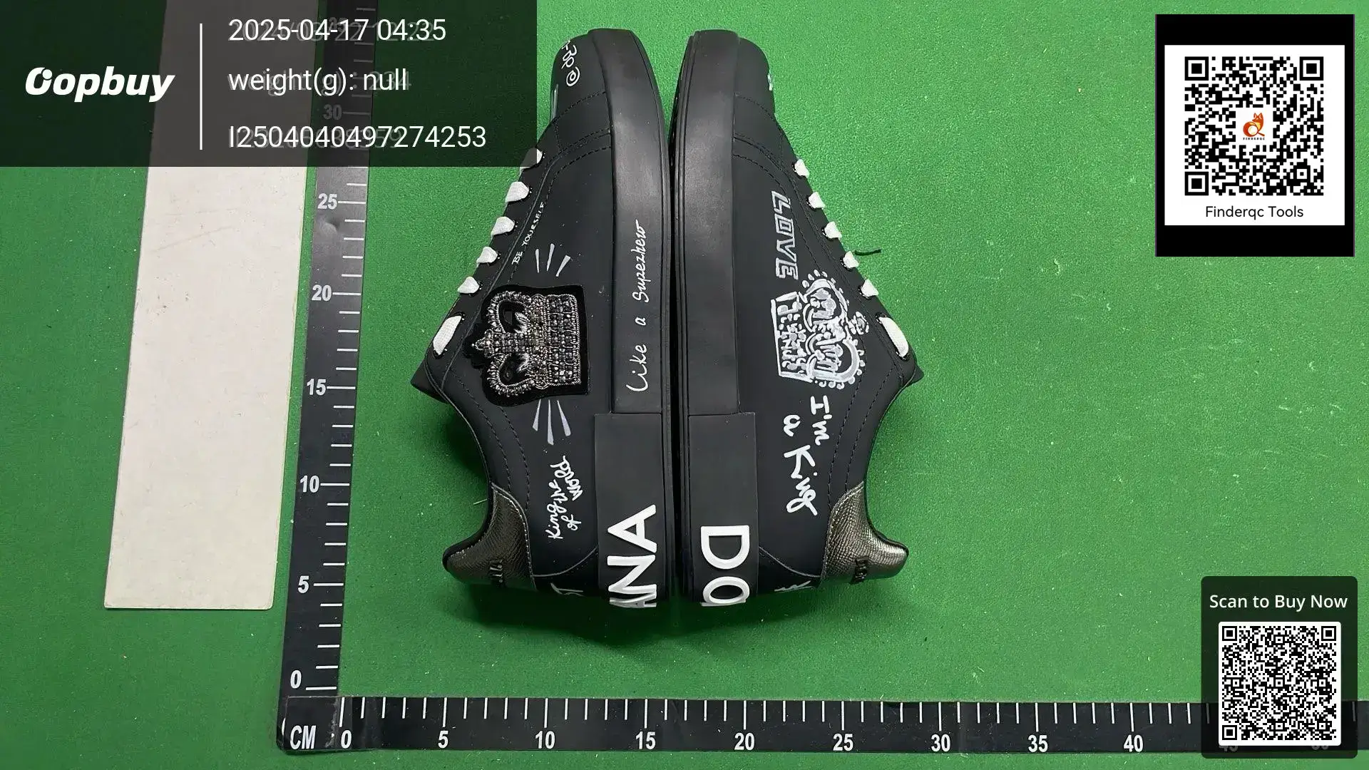 Dolce & Gabbana Men's Black Graffiti Print Sneakers