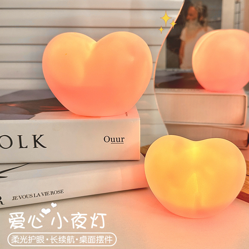 Cartoon Love Night Light Chinese Valentine's Day Gift Creative Bedroom Bedside Lamp Romantic Decorative Atmosphere Light Ornament