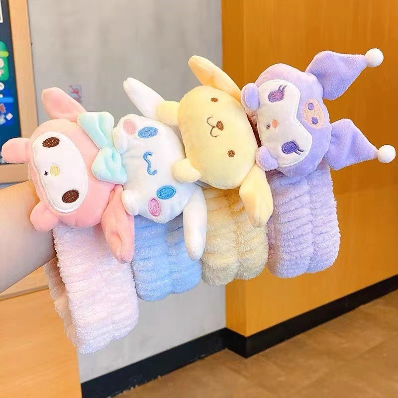 Children's Autumn and Winter New Cartoon Cute Toy Flower Hair Belt Girl Wash Face Headband Wash Makeup Sweet Hair Bundle
