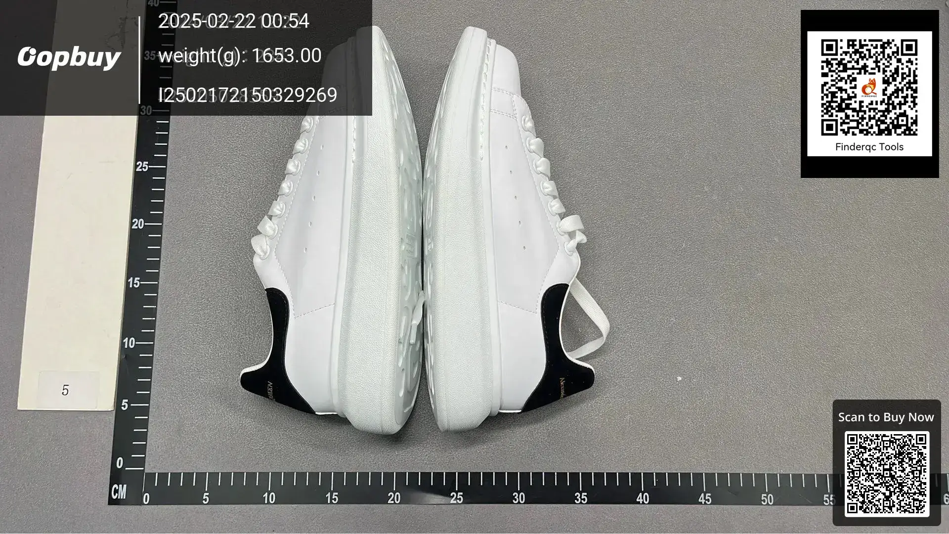 Alexander McQueen Oversized Sneaker White Black