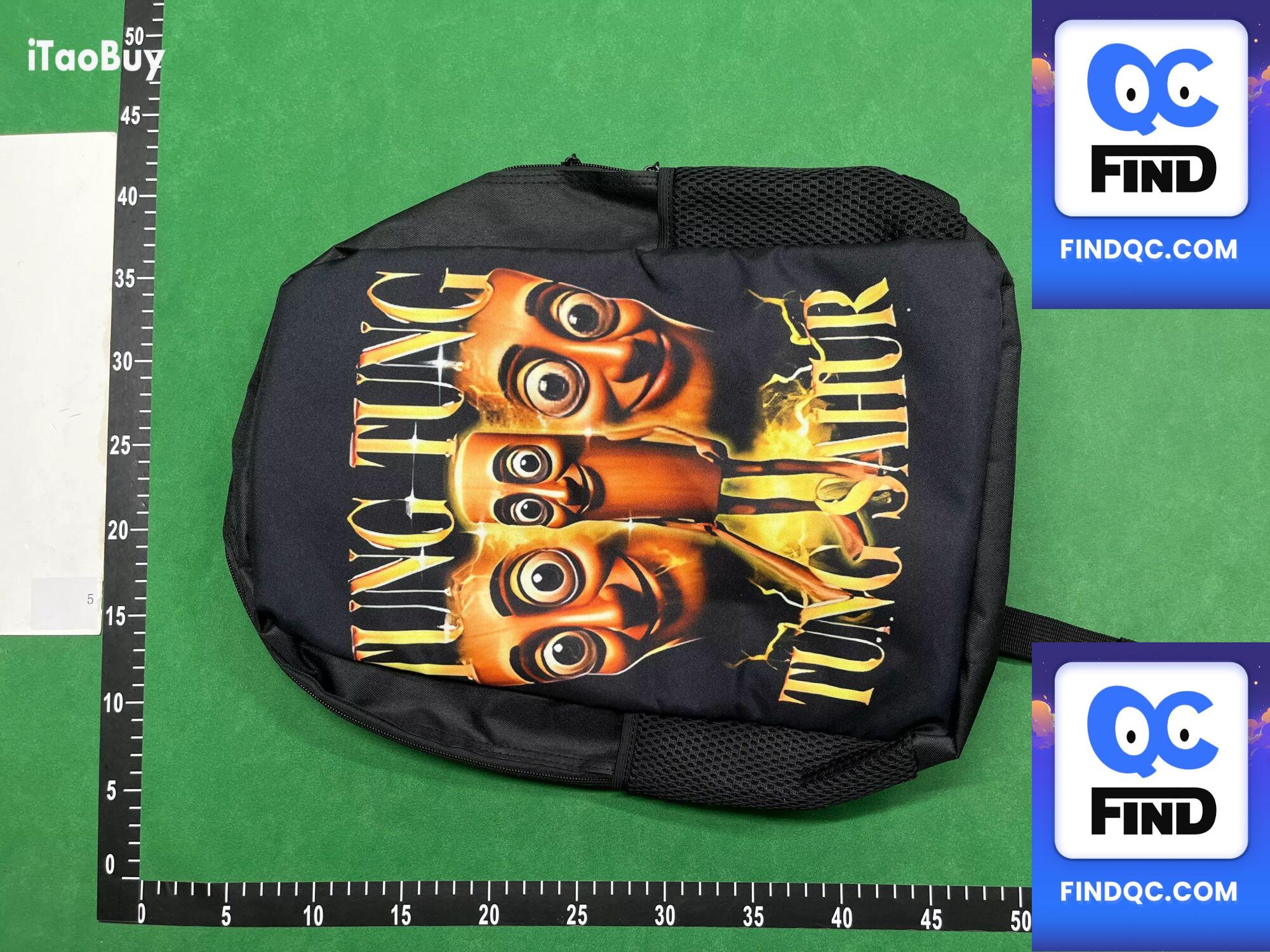 Cross-Border New Product Italian Brainrot Digital Printing Backpack Wooden Stick Man Shanhaijing Student School Bag — QC-foto 3