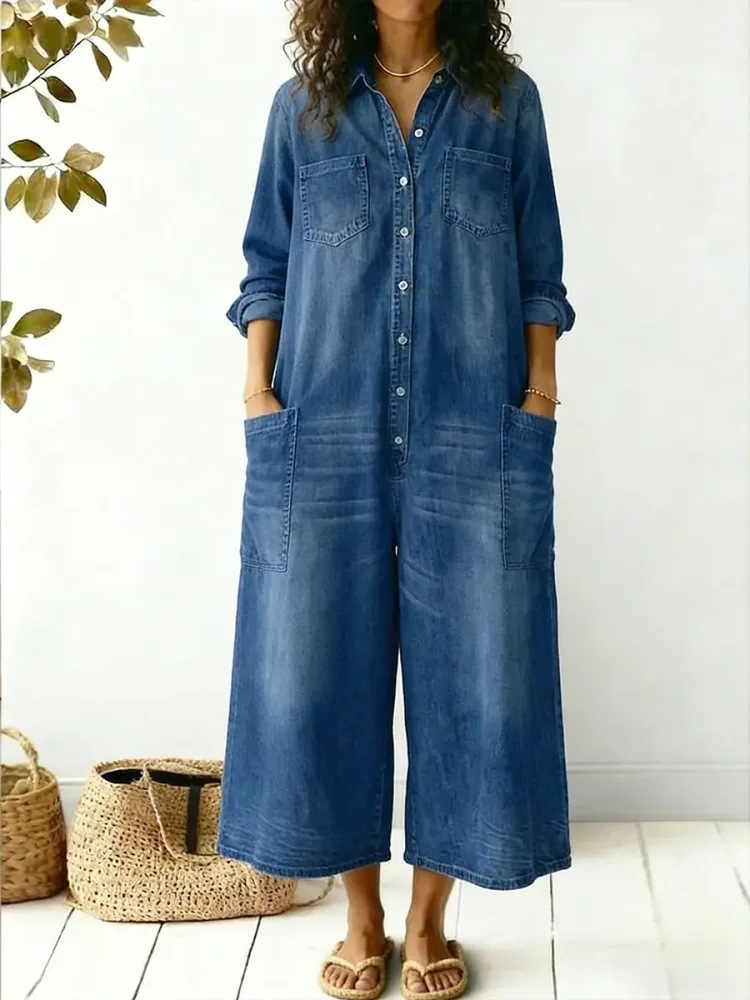 2026 Spring New Amazon Women's Fashion European and American Style Spring and Autumn Sexy Single-Breasted Shirt Long Dress Loose Fit