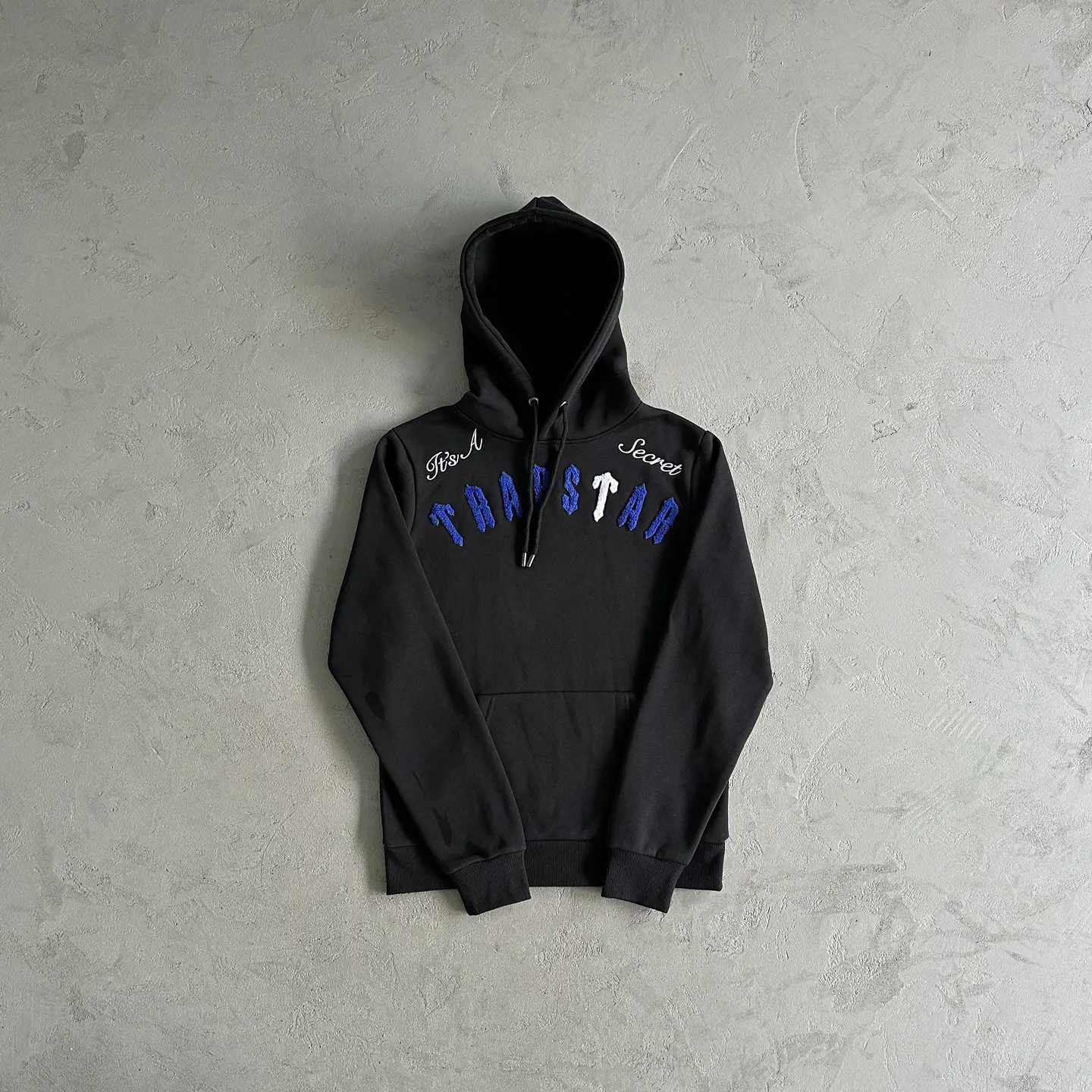 24 Fall and winter New arrival Trapstar Sweatshirt Hooded Blue Arch Embroider pure cotton Casual Suit Uk Street hip hop