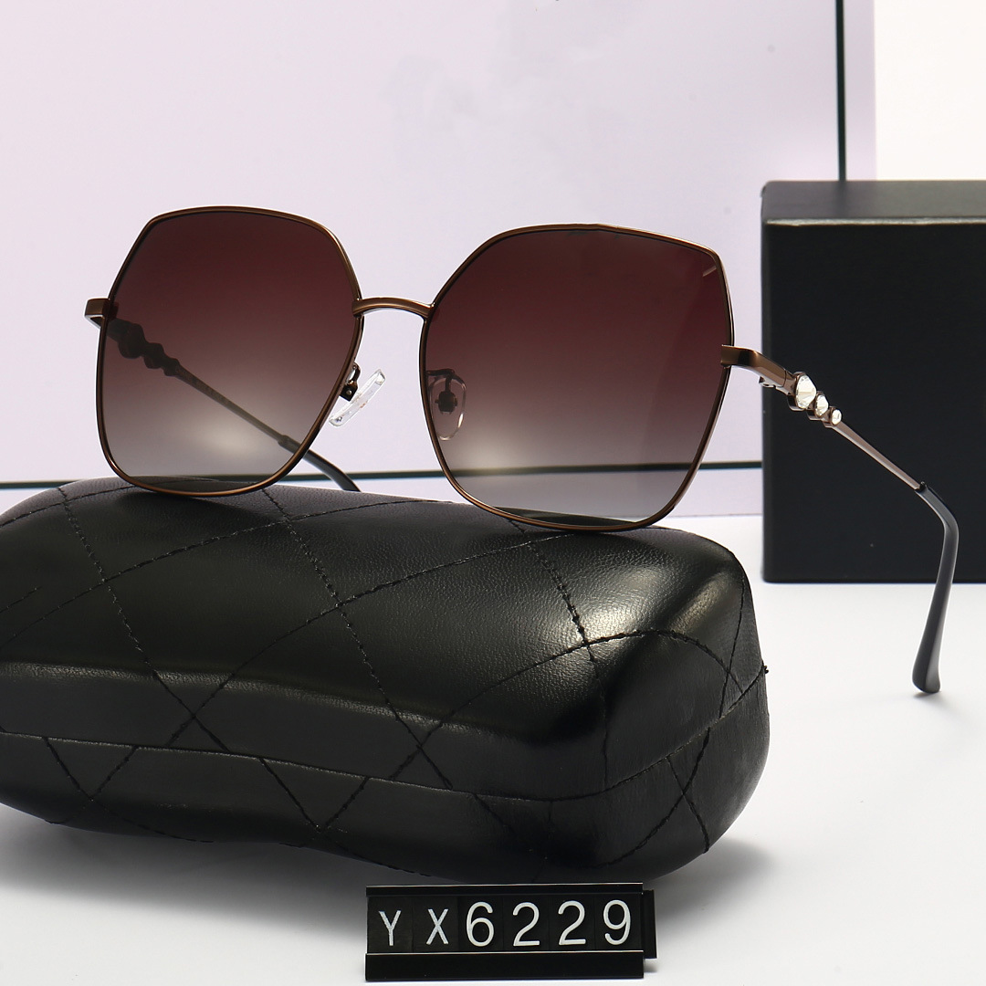 Foreign trade wholesale new metal polarized sunglasses fashion big frame trend anti ultraviolet can be equipped with myopia glasses