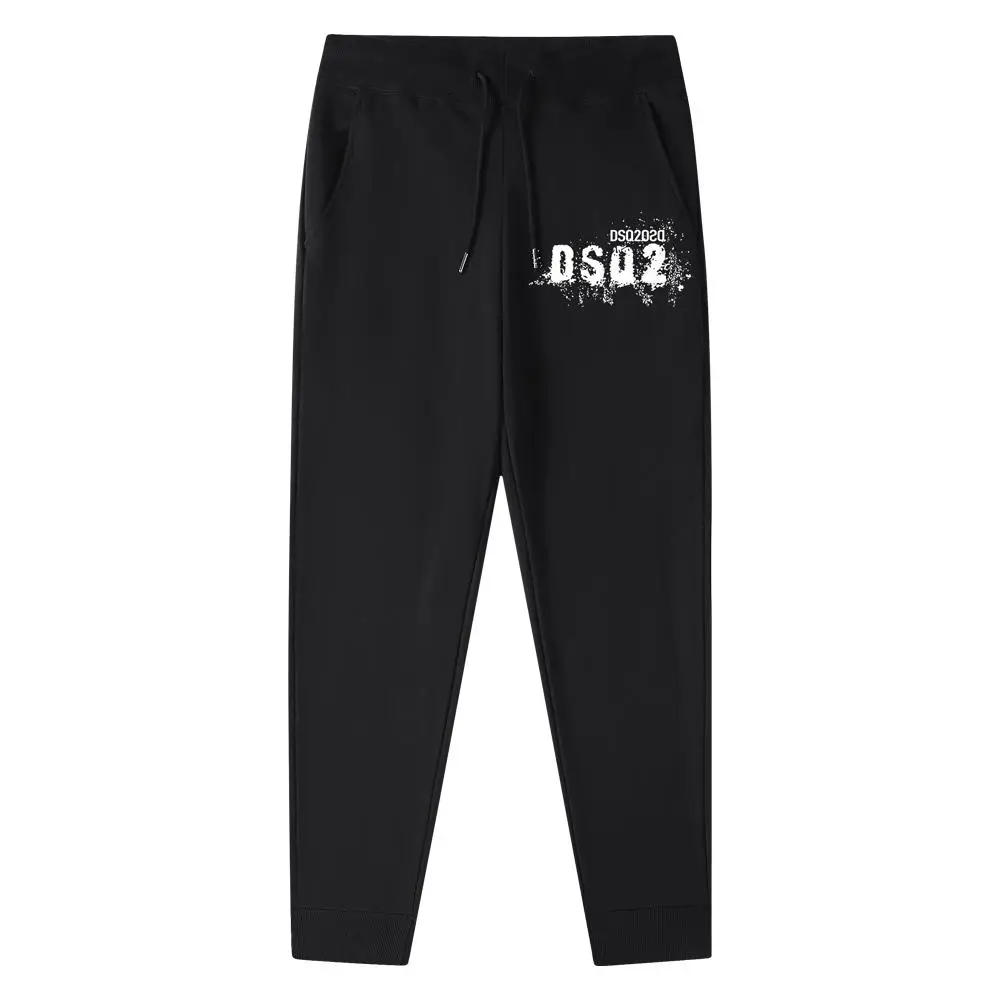 Dsq2 New Casual Pants Men's Playful Buddha Head Print Slim Fit Pure Cotton Simple Versatile Sports Sweatpants
