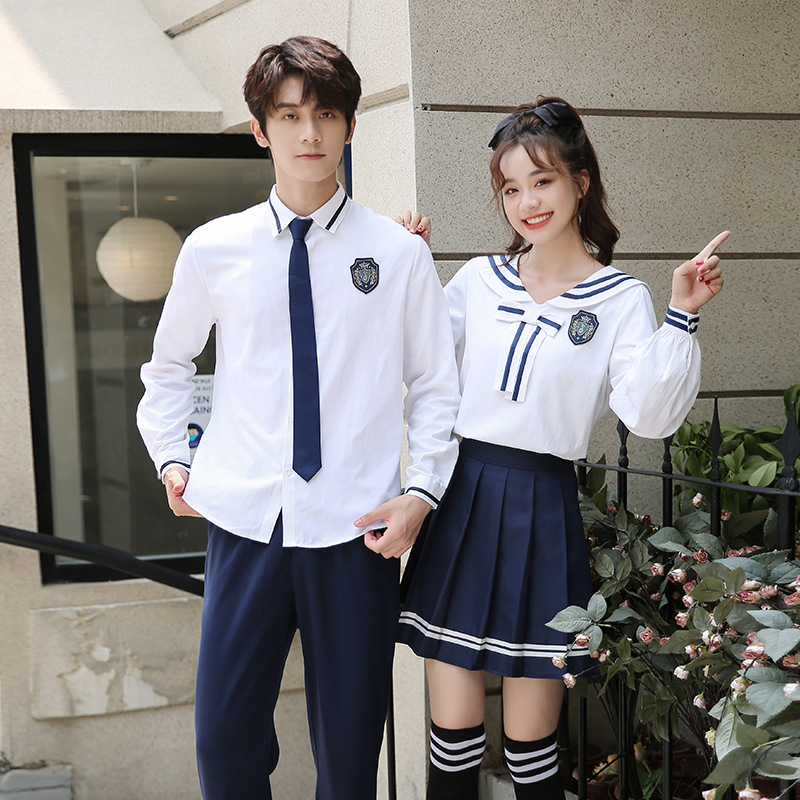 Class clothing wholesale academic style high school students sailor clothing sports games High School students graduation chorus clothing garden uniform school uniform set