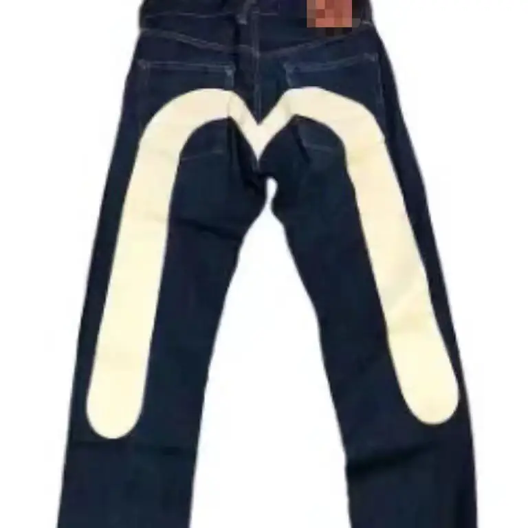 European and American Hip-Hop American Year Classic Niche Ins Printed Unisex Loose Trendy Trousers Cool Jeans