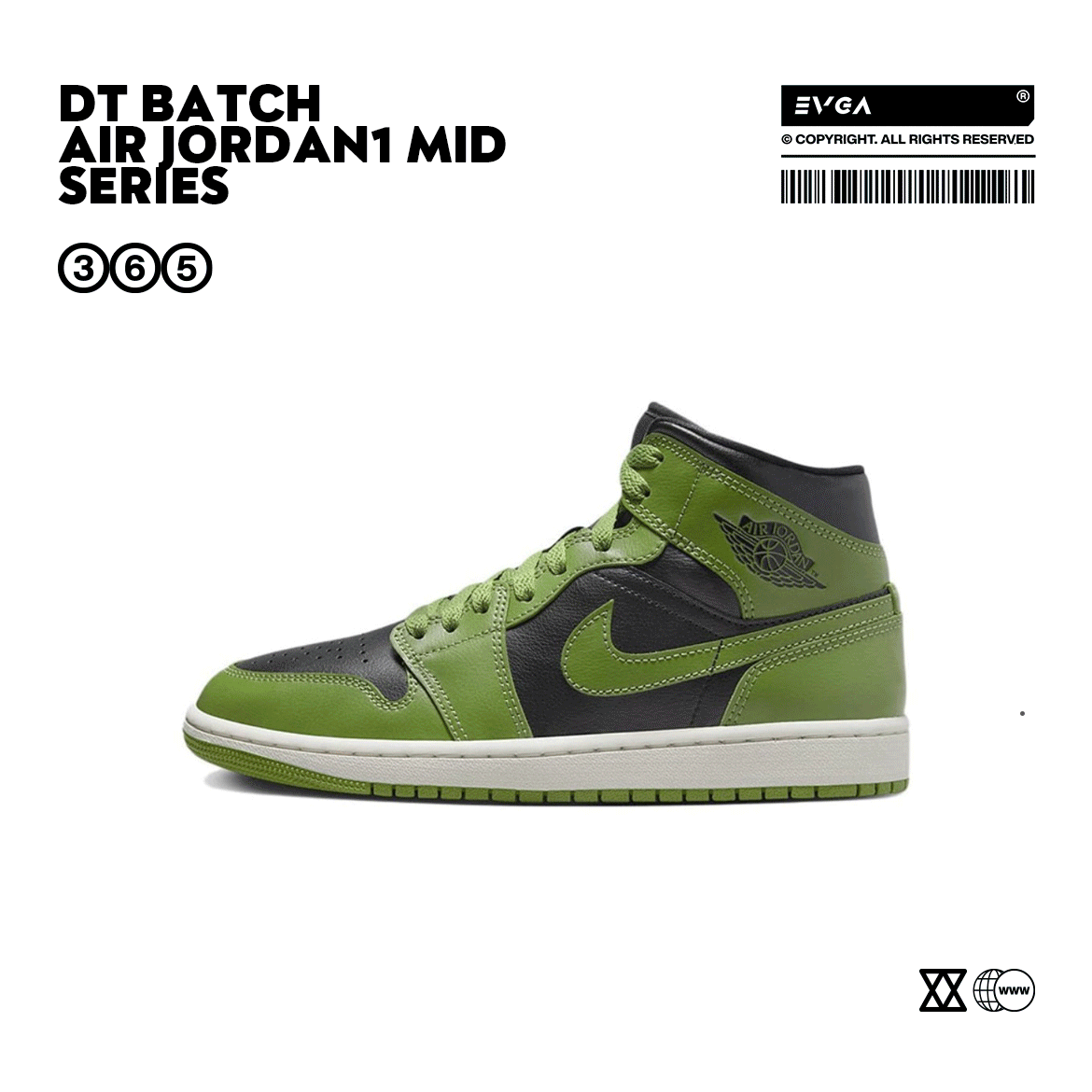 【DT版本】Air Jordan 1 mid AJ1中帮