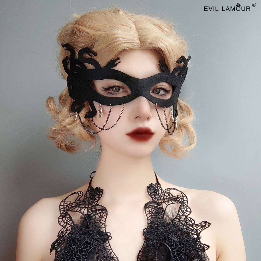 Snake Demon Medusa COS Masquerade Witch Cosplay Halloween Carnival Adult Mask MJ-140