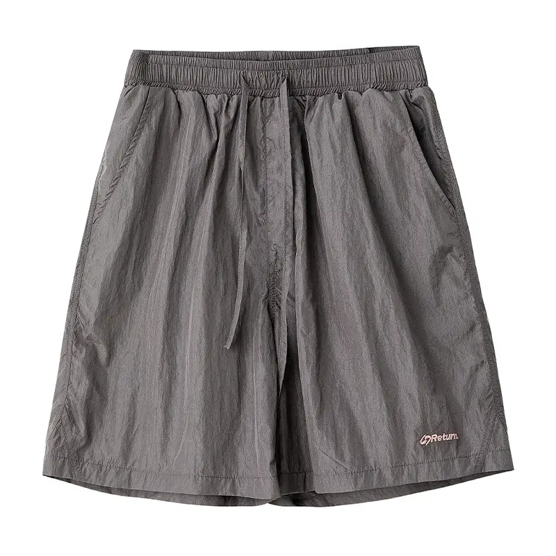 Metal wire texture Sports beach shorts men's and women's summer new fashion brand thin fashion brand casual loose shorts