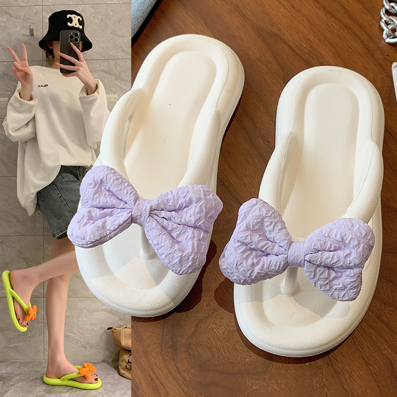 Candy-colored flip-flops women's summer fashion non-slip outdoor flat beach shoes couple holiday flip-flops