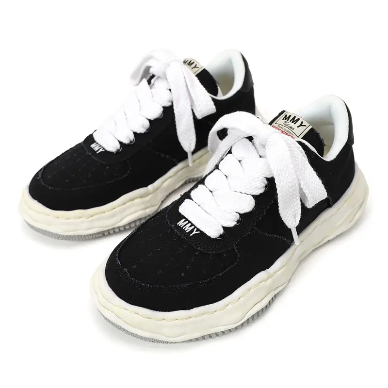 MMY Black Canvas Sneakers