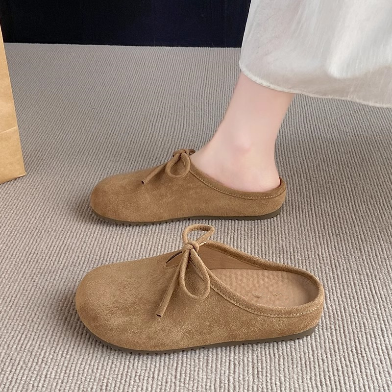 Flat Birkenstock Shoes, Toe-Cap Half Slippers for Women, 2025 New Spring and Summer Slip-On Lazy Birkenstock Shoes