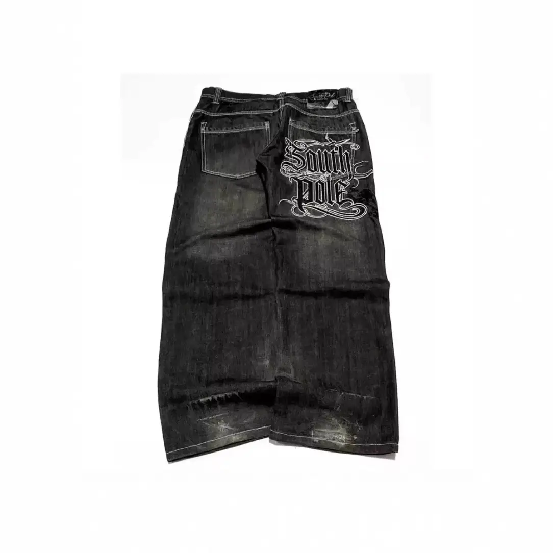 South Pole Embroidered Baggy Jeans
