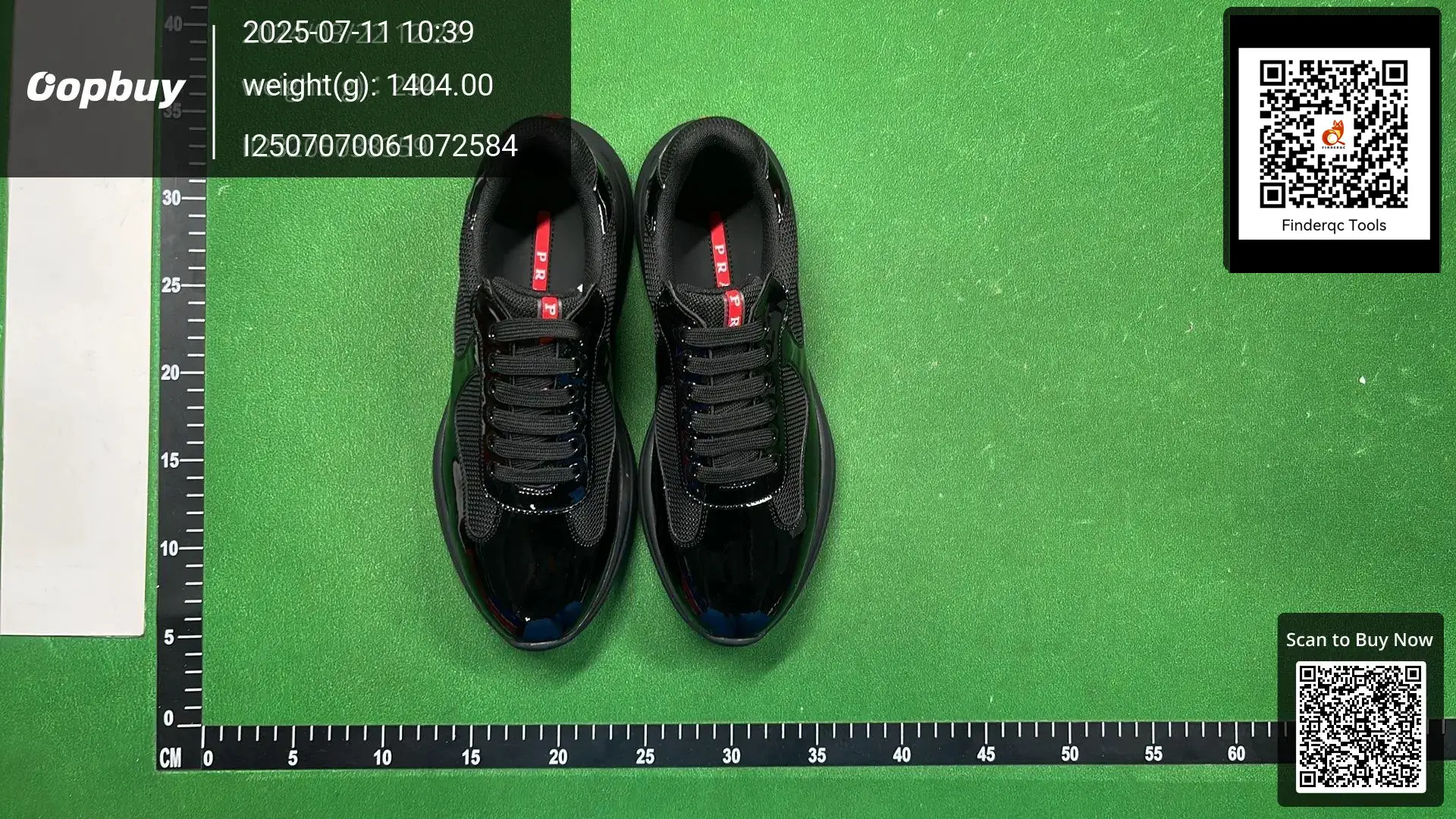 Prada Monolith Black Patent Leather Sneakers