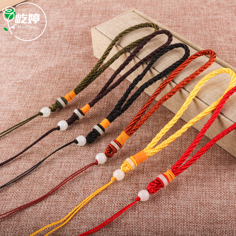 Glass Bead Hand Rope, Jewelry Pendant Rope, Hand String for Handling, Car Key Lanyard, Bead String, Special Thread