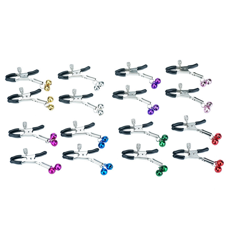 Sex toys Bell breast clip sm training props female clitoral clip couple flirting microphone clip one-piece delivery