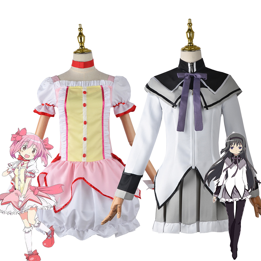 Magical Girl Yukino Yuzuriha Cosplay Costume Akemi Homura Cosplay Anime Outfit Battle Suit Game Sweet Style