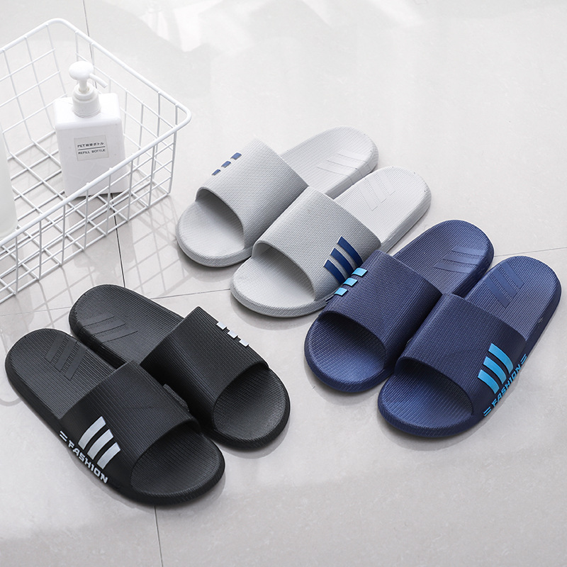 Summer home men's slippers soft bottom non-slip bathroom slippers men's and women's lovers slippers manufacturers wholesale