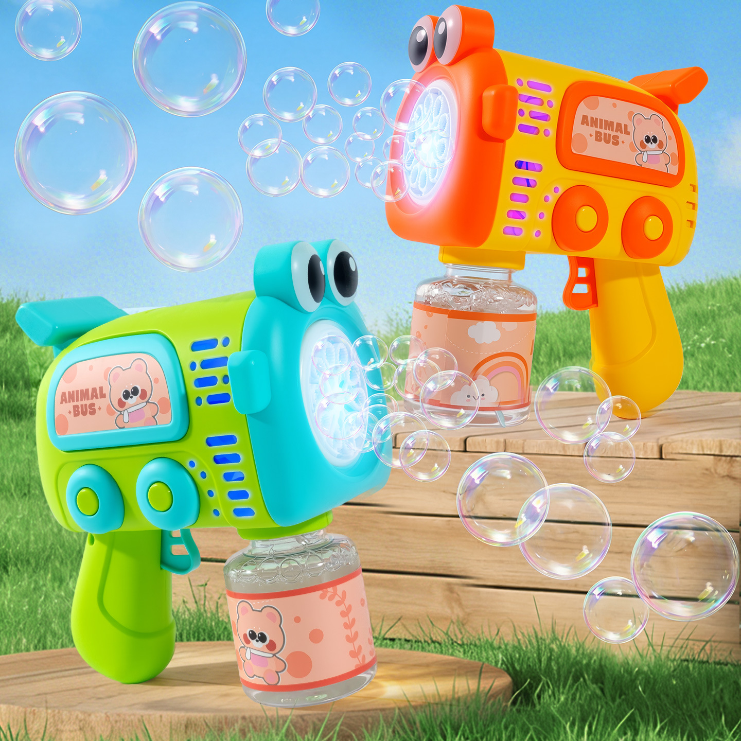 Bubble Blowing Toy Bubble Machine Children's Handheld Automatic Bubble Gun Outdoor Bubble Machine Toy for Boys and Girls Wholesale