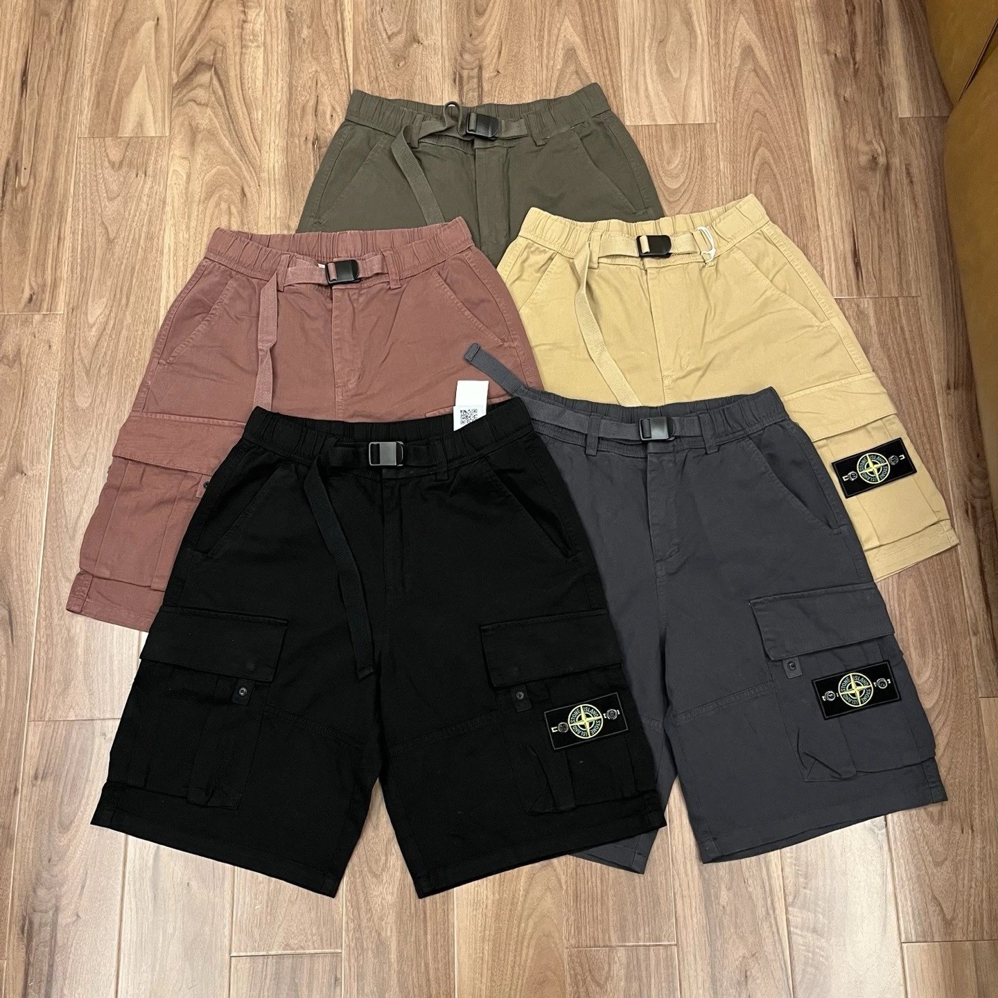 [Cow Goods] Stone Island Summer New Outdoor Work American Multi-Pocket Shorts ST02