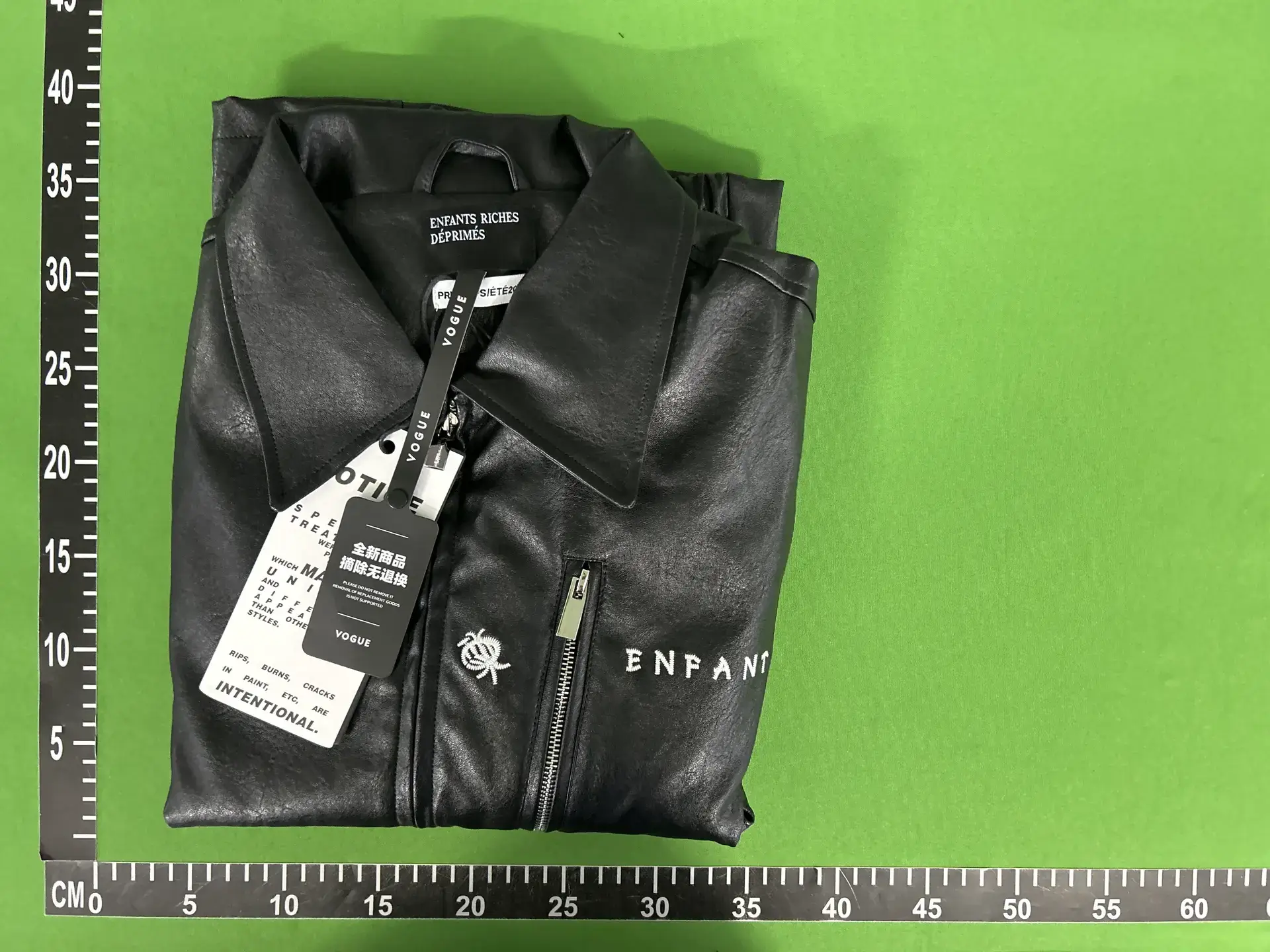Enfants Riches Déprimés Black Leather Jacket