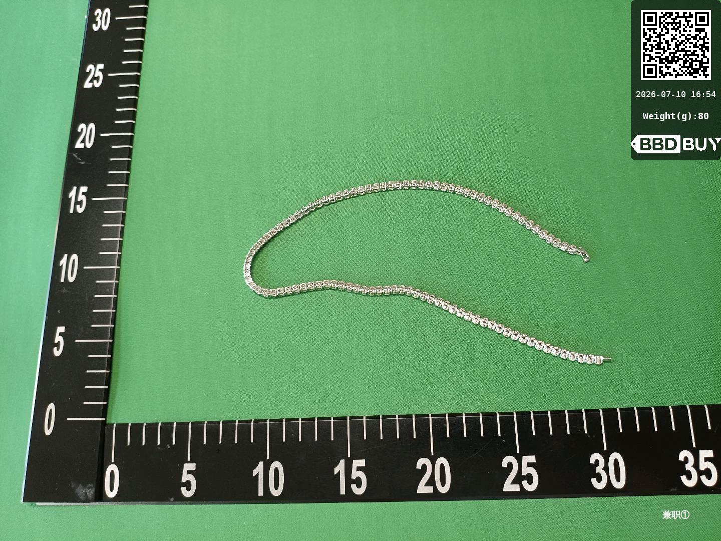 European and American 3mm 4mm Full Diamond Tennis Chain Single Row Diamond Tennis Chain Necklace Hip-Hop Trendy Unisex Street Rap Fotografie QC de pe TAOBAO pe Qualit.ly QC