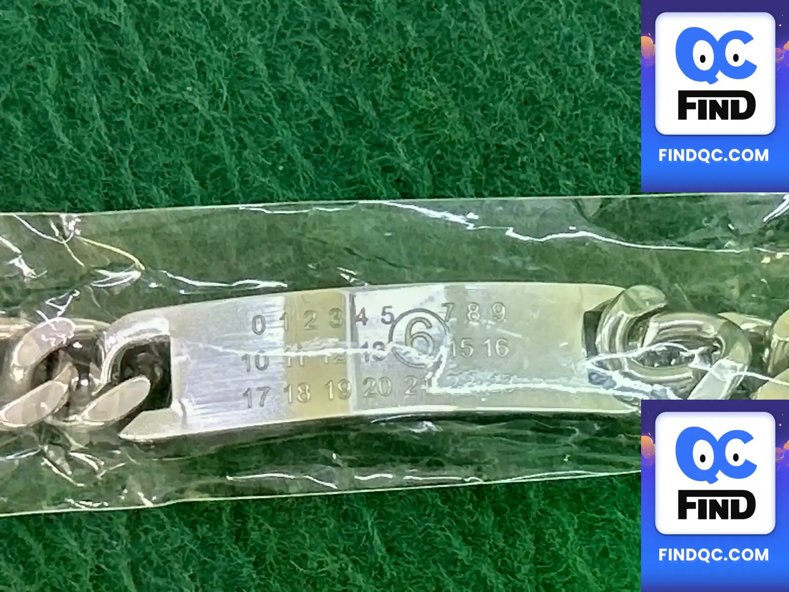 Maison Margiela 6 Numeric Logo Cuban Bracelet