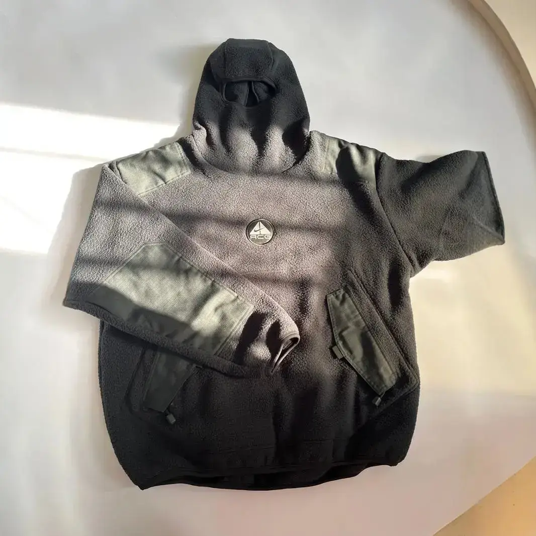 ACG羊羔绒外套联名套头摇粒绒秋冬款保暖加厚休闲连帽男女卫衣