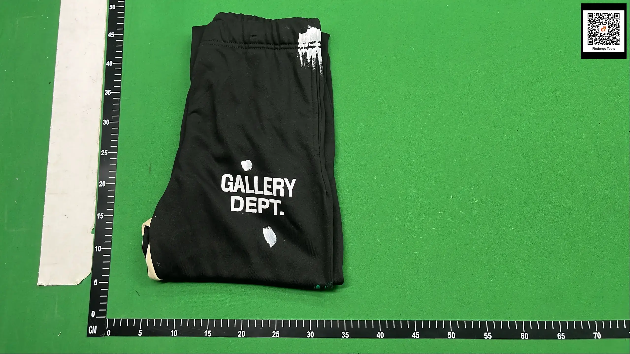 Correct Version of Gula Dept Hand-Painted Splash-Ink Stitching Drawstring High Street Casual Sweatpants Slightly Flared Long Pants Men's Trendy