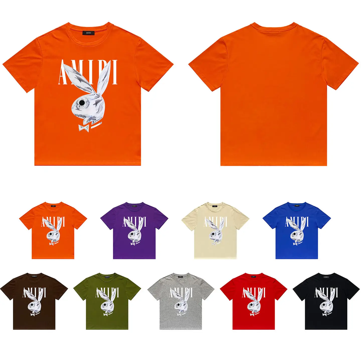 Long-Term and Goods Cross-Border European and American Trendy Brand t Shirt Short-Sleeved T-Shirt Shirt