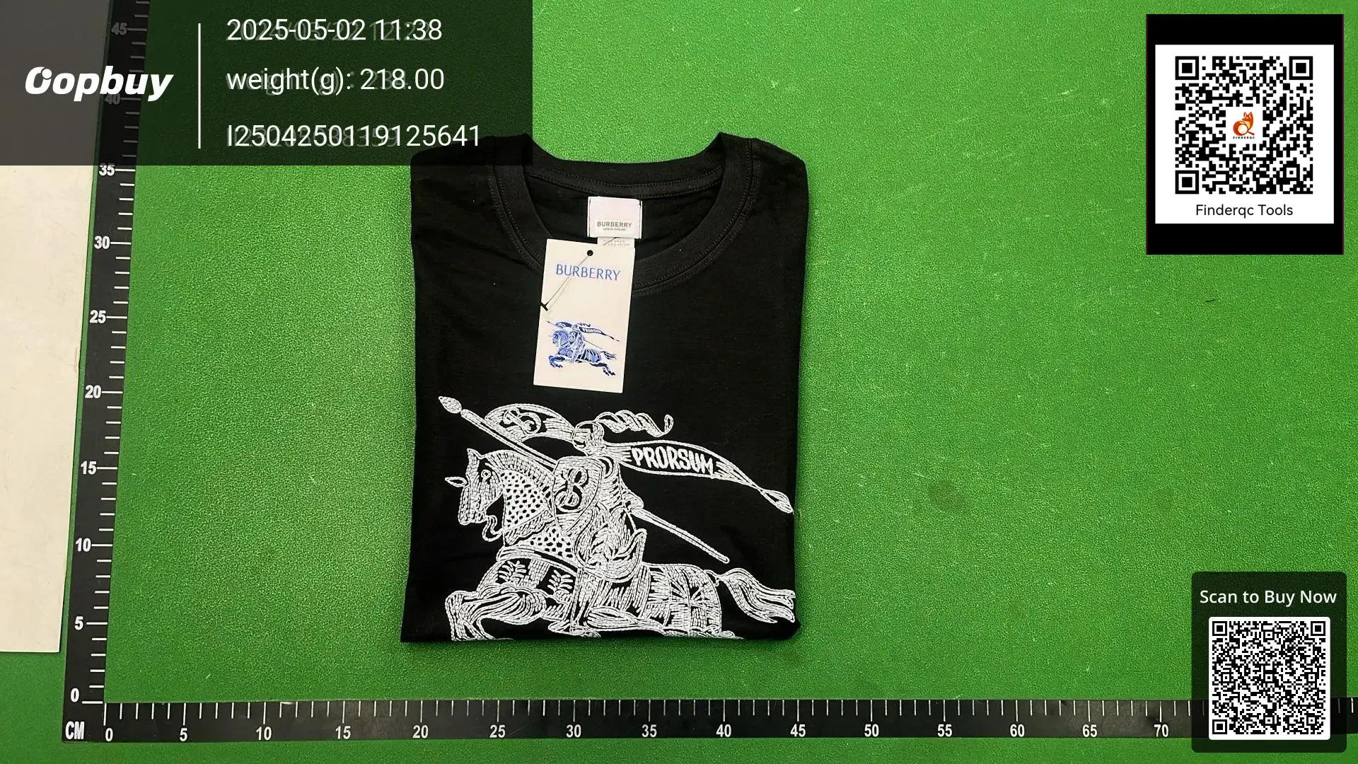 Burberry Black Knight Graphic T-Shirt