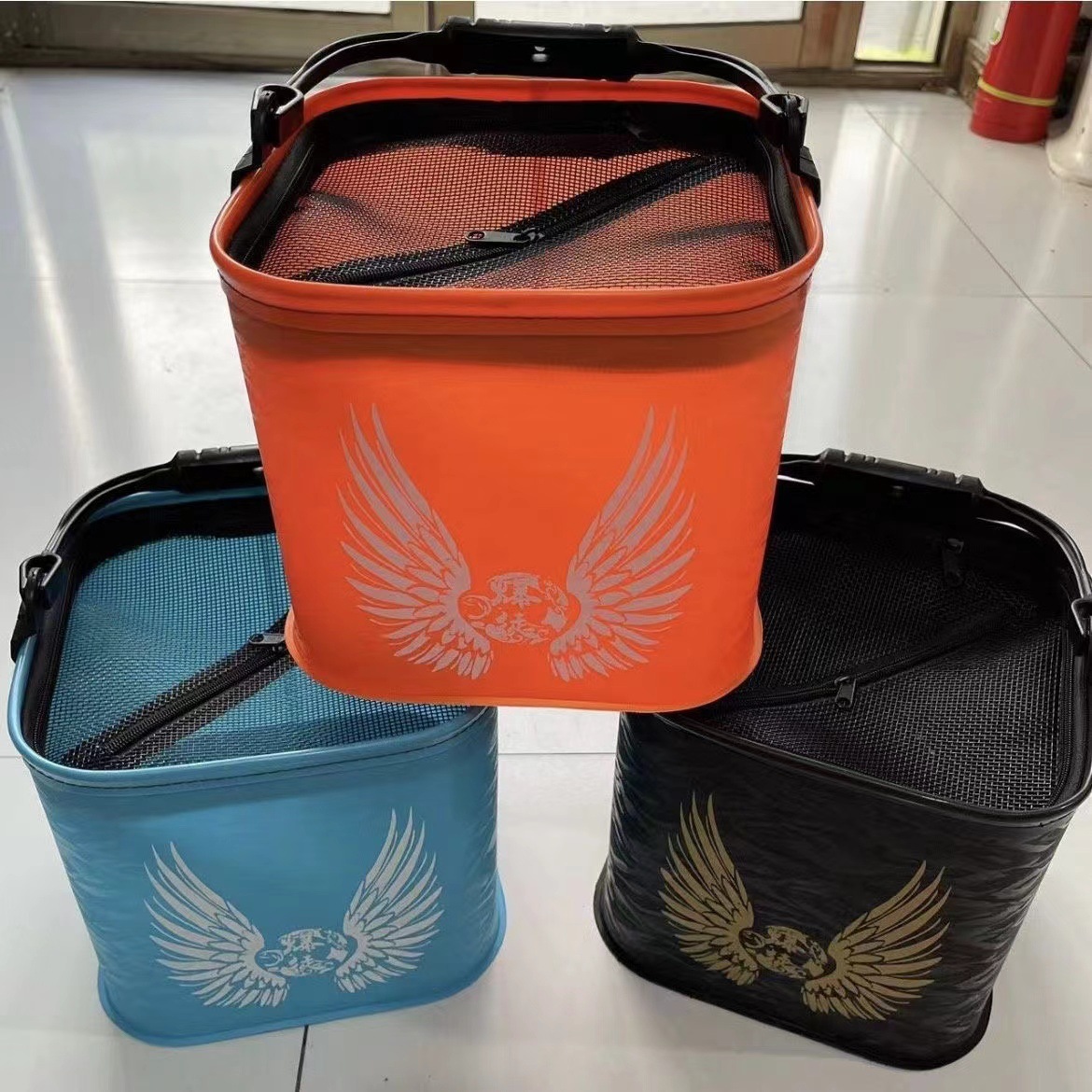 Foldable Water Bucket Fish Bucket Portable Water Bucket Fishing EVA Fish Bucket Multifunctional Portable Fishing Bucket