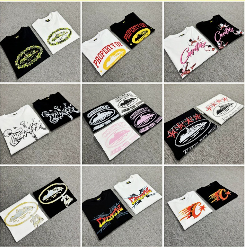 Foreign Trade Wholesale Cro Devil's Island Basic Series Short-Sleeve Phantom Letter Logo Printed T-Shirt for Summer Couples