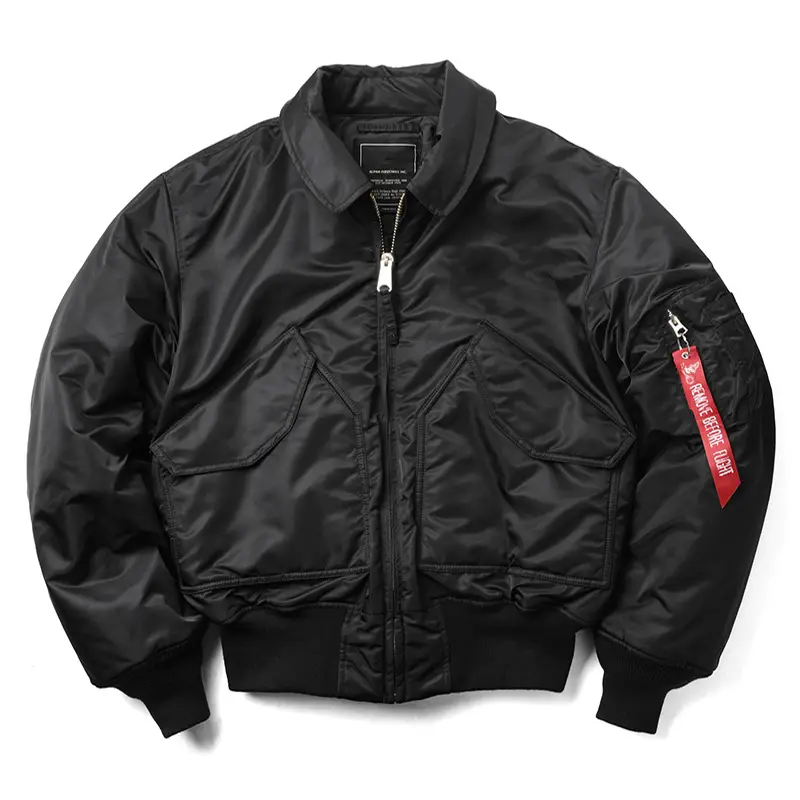 Winter American retro parka Short Pilot Air Force Outwear Bread Cotton Coat Men's Baseball Cotton Coat 45pins Tide