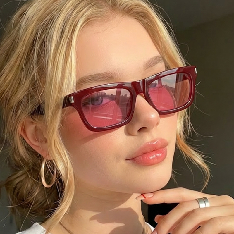 2026 New High-End Small-Frame Sunglasses for Women Y2K Hot Girl Style Square Glasses Personalized Street Style Sunglasses