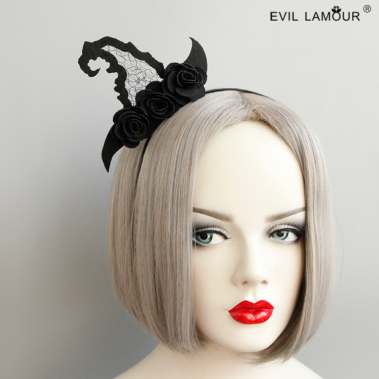 Masquerade Creative Witch Hat Shape Headwear Halloween Party Annual Meeting Performance Headband FG-103