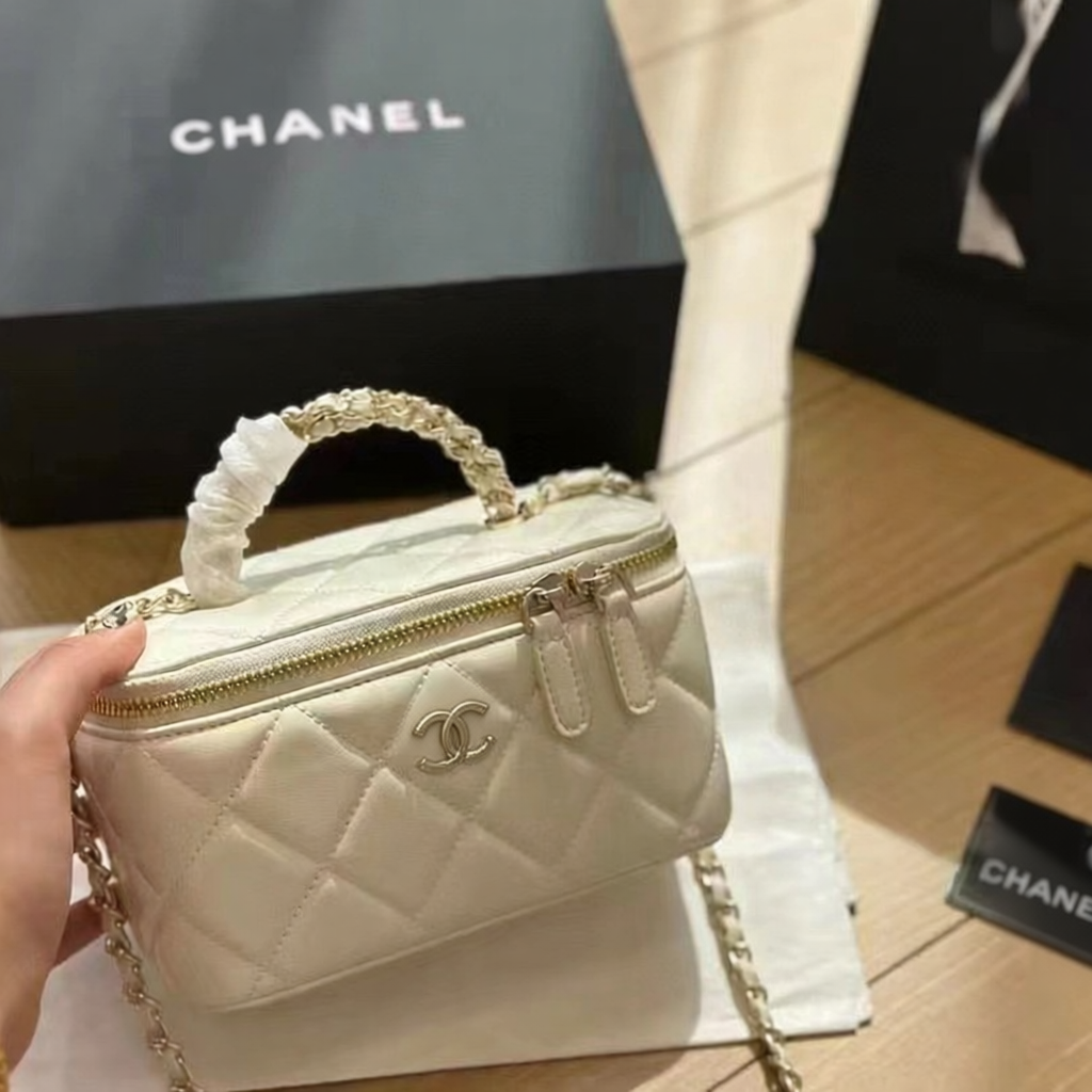 La-ladies bag small fragrance chain box bag 2025 new leather diamond bag fashion shoulder messenger bag women's bag
