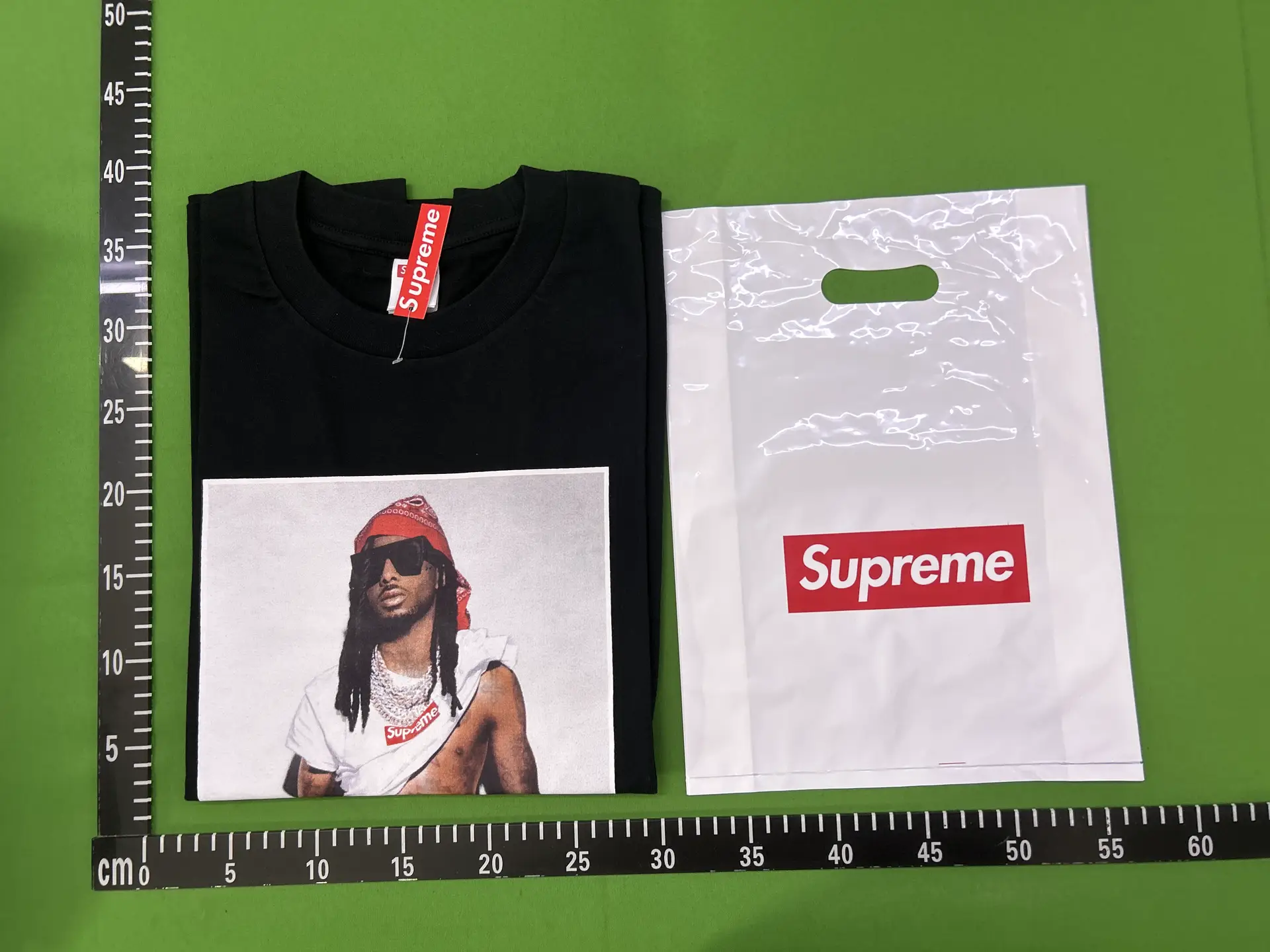 Supreme Black T-Shirt with Graphic Print