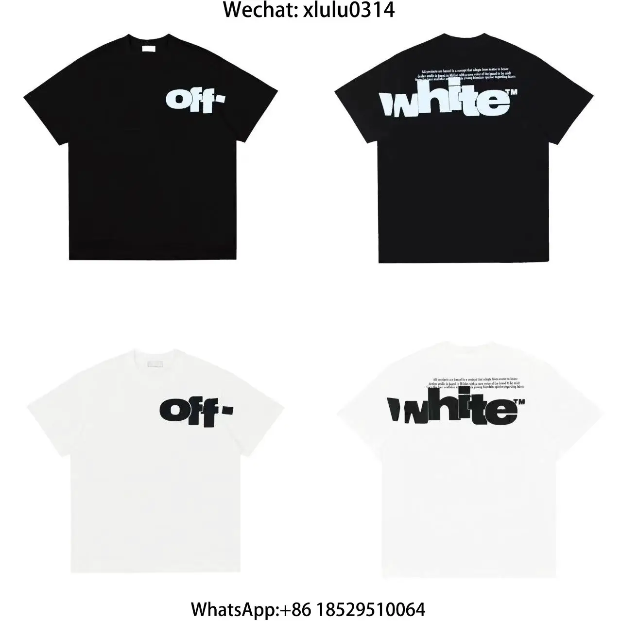 Jasonreps OFF letter short sleeved shirt