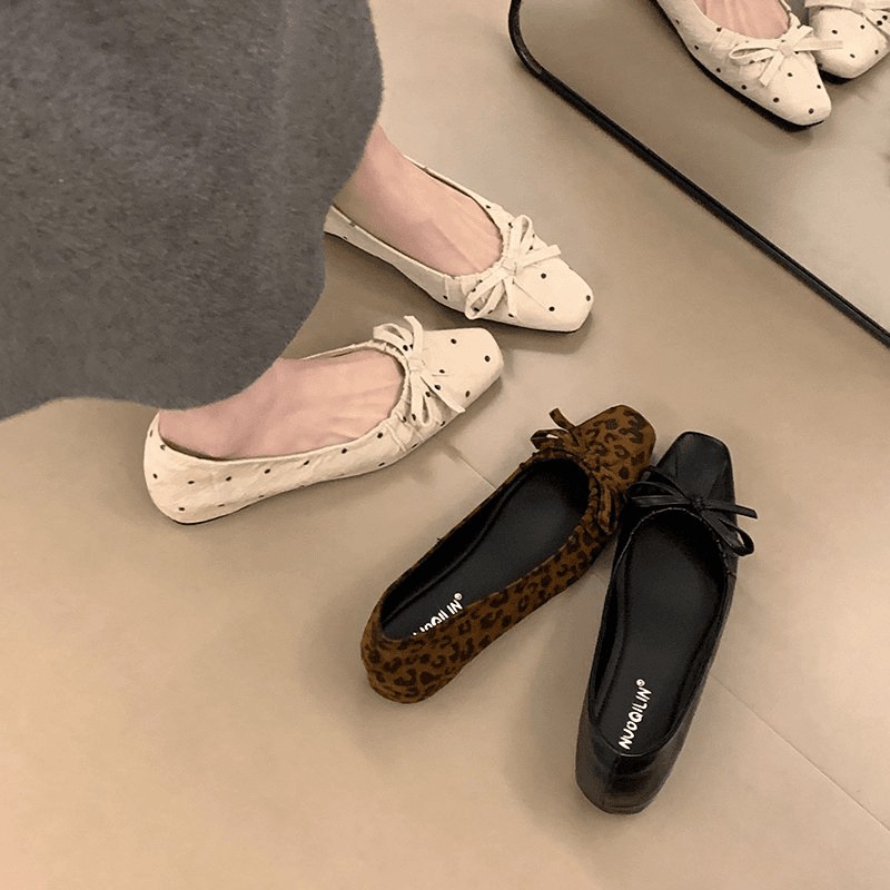 French-Style Shallow-Mouthed Single Shoes for Women, 2026 Spring New Model, Ballet-Style Slip-On Mary Jane Shoes That Match with Skirts