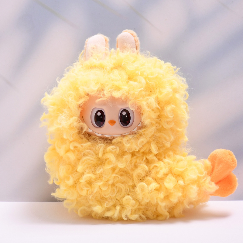 Clothes Only] First, Second and Third Generation Labubu Clothes Replacement Labubu Vinyl Pendant Baby Clothes Fried Shrimp Jumpsuit
