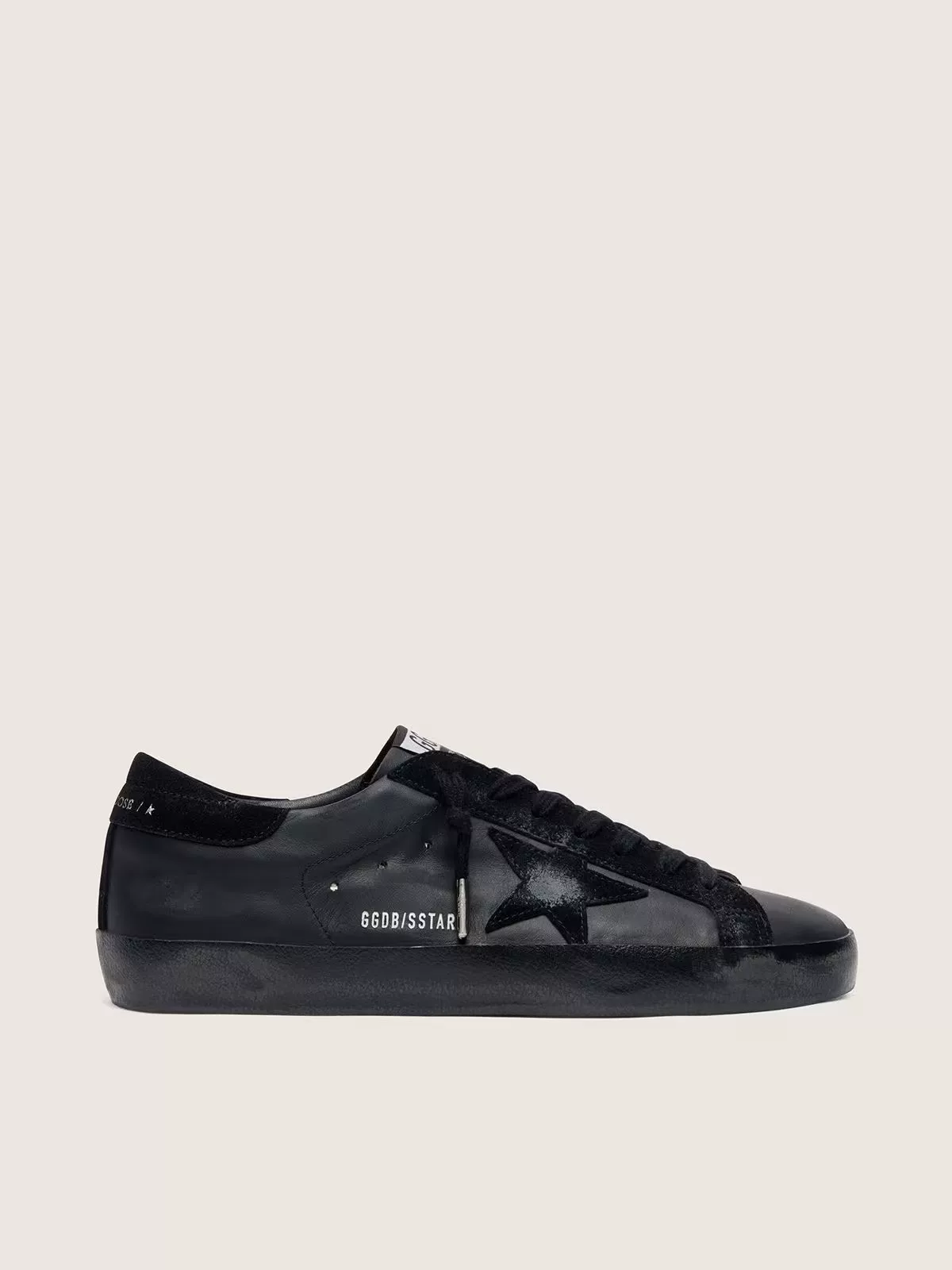 Good shoes custom made old small dirty shoes low top pure black cowhide versatile men's and women's shoes couple style board shoes