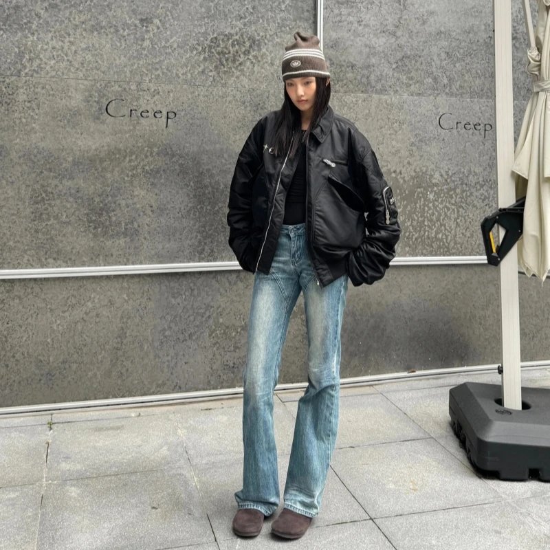 Jacket cotton-padded jacket American autumn and winter heavy casual coat